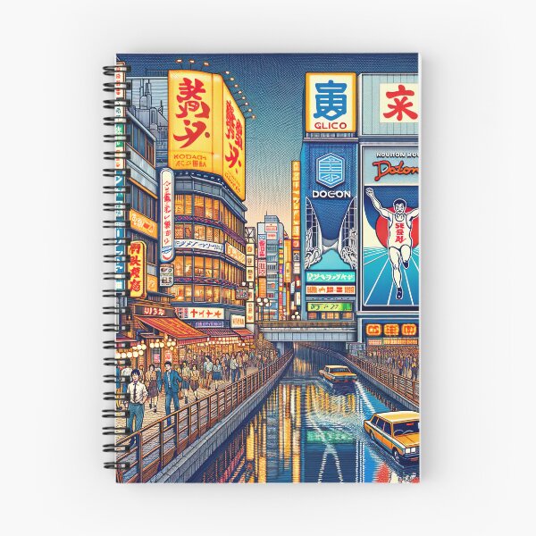 Item preview, Dotonbori Osaka Illustration designed and sold by unrealartwork.