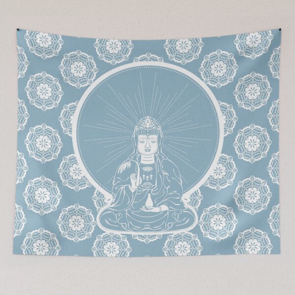 Item preview, Kuan Yin Sattva - Sky + Snow designed and sold by Irene Estelle.