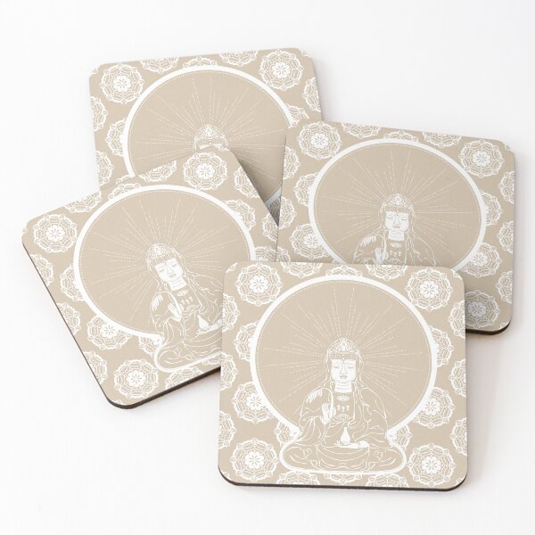 Item preview, Kuan Yin Sattva - Beige + Snow designed and sold by Irene Estelle.