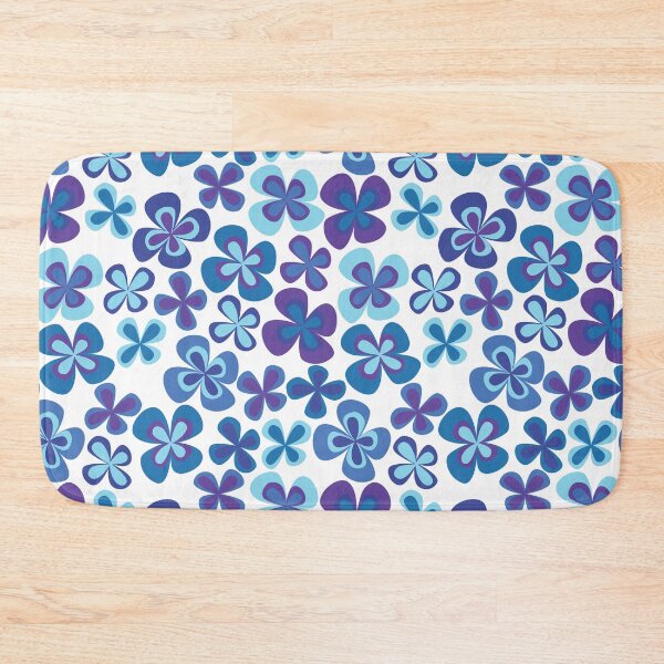 Item preview, Pastel Blue and Purple 90s 2000s y2k Cute Flower Pattern designed and sold by blomastudios.