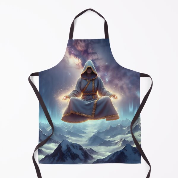 Item preview, Meditating above Snowy-Mountain Peaks designed and sold by PursuitPixels.