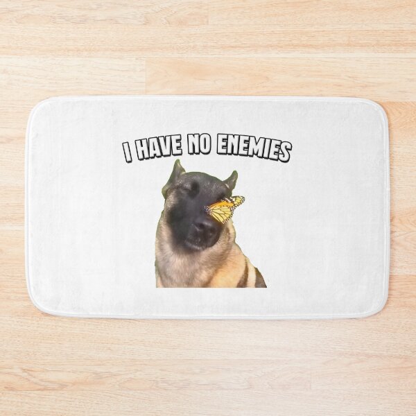 Item preview, I Have No Enemies | TikTok Meme | Dog with Butterfly designed and sold by Artlix Shop.