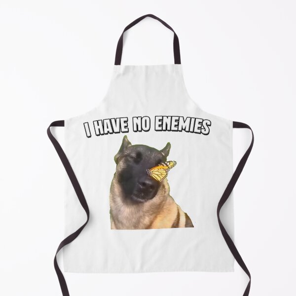 Item preview, I Have No Enemies | TikTok Meme | Dog with Butterfly designed and sold by Artlix Shop.