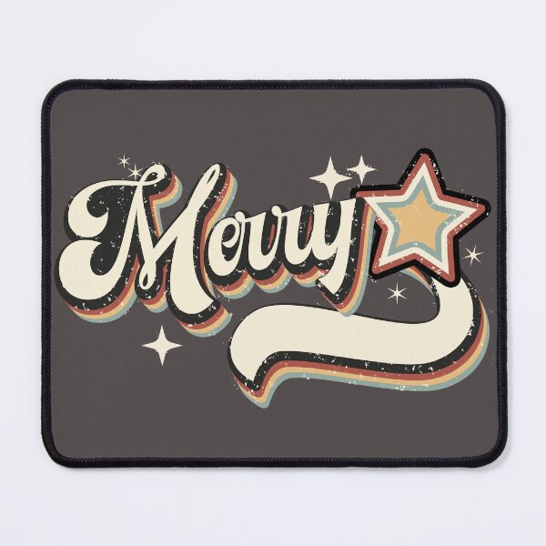 Item preview, "Merry" vintage Christmas design designed and sold by PoeticTheory.