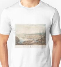 Vintage Pictorial Map of St Johns Newfoundland (1831) Unisex T-Shirt