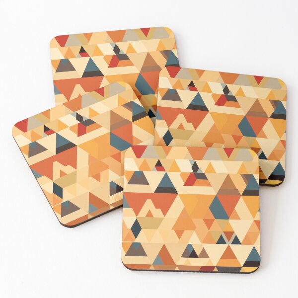 Item preview, Harmony in Hues: Cheerful Geometric Triangular Splendour designed and sold by NeavesPhoto.