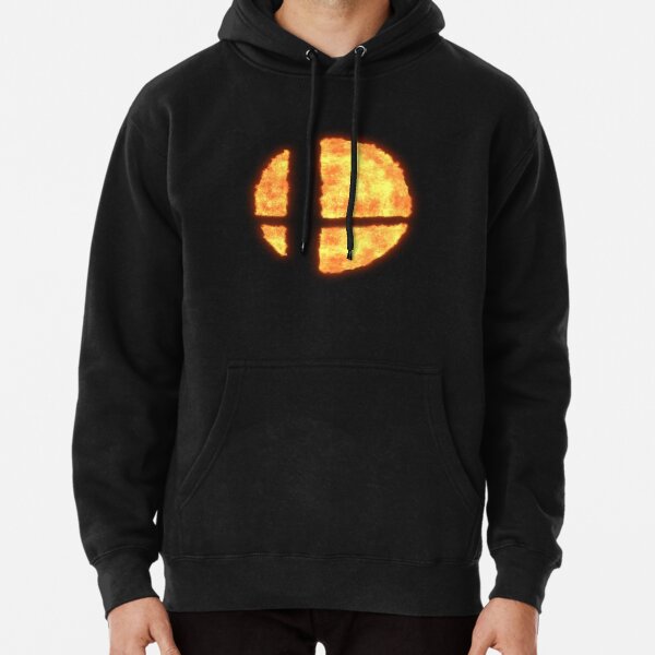 Super Smash Bros Flaming Logo Sweat à capuche épais