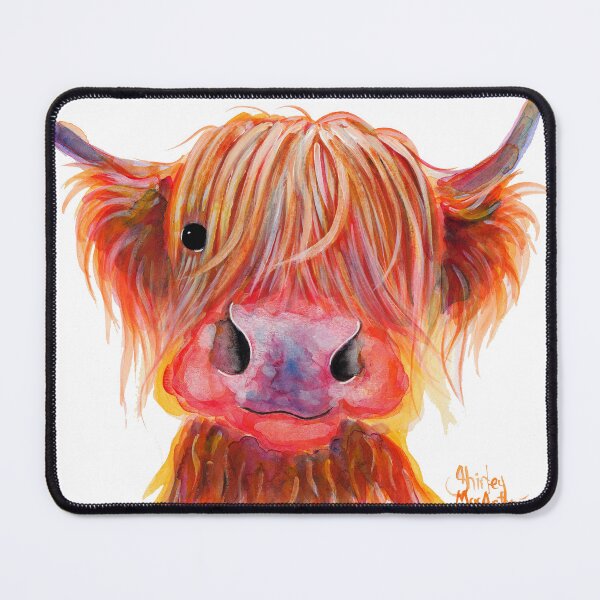 Item preview, Scottish Highland Hairy Cow ' CHILLI CHOPS ' by Shirley MacArthur designed and sold by Shirley MacArthur Art.
