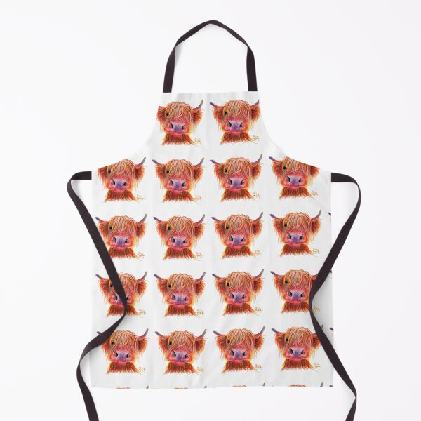 Item preview, Scottish Highland Hairy Cow ' CHILLI CHOPS ' by Shirley MacArthur designed and sold by Shirley MacArthur Art.