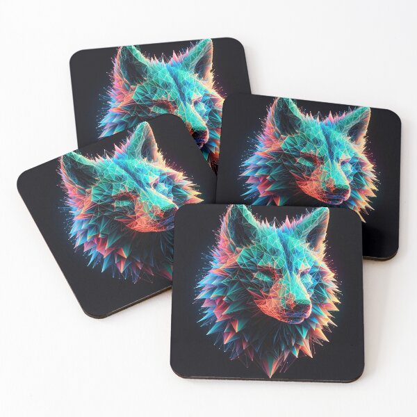 Item preview, Prismatic Predator: Wolf in Geometric Light designed and sold by Nick Seidel.