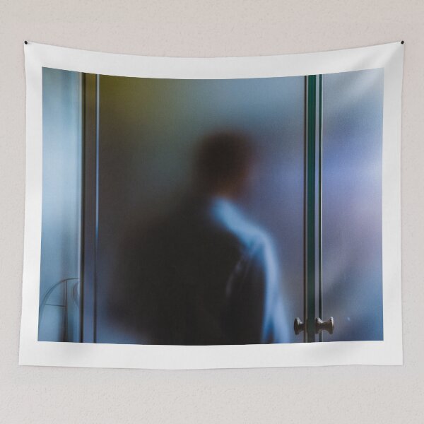 Item preview, Silhouetted Solitude: Behind Frosted Glass designed and sold by infinara.