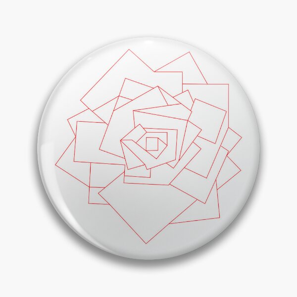 Item preview, Geometric red rose designed and sold by AzureArchitect.