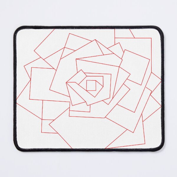 Item preview, Geometric red rose designed and sold by AzureArchitect.