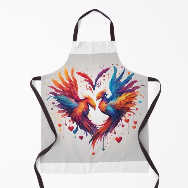 Item preview, Fantasy phoenix love heart abstract valentine (silvergoldvisionary) designed and sold by SGVisionary.