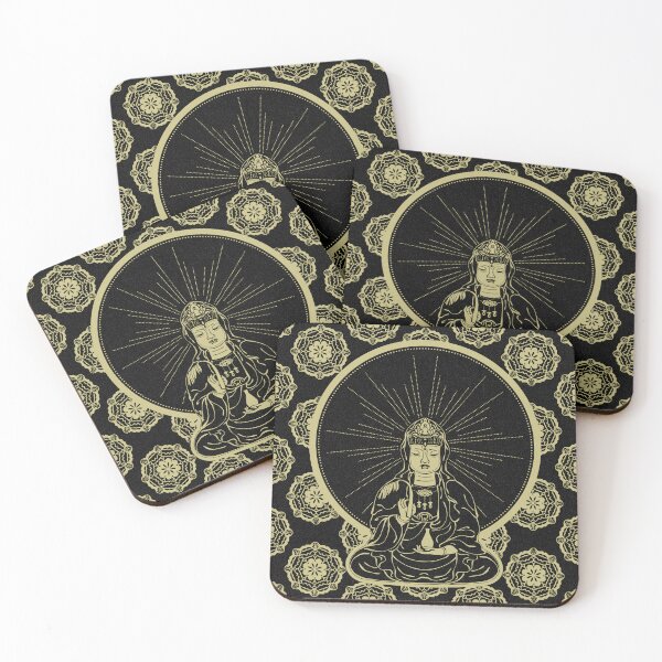 Item preview, Kuan Yin Sattva - Coal + Gold designed and sold by Irene Estelle.