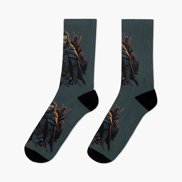 Item preview, Dark Knights with enemies lurking in the background designed and sold by Hisirdoux.