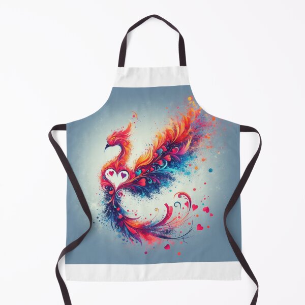 Item preview, Fantasy phoenix love heart abstract valentine (silvergoldvisionary) designed and sold by SGVisionary.