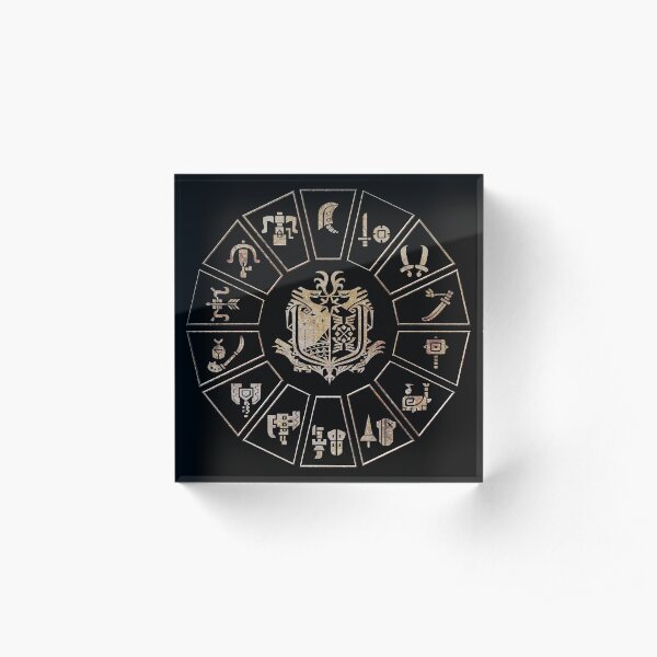 MHW Weapon Wheel Acrylic Block