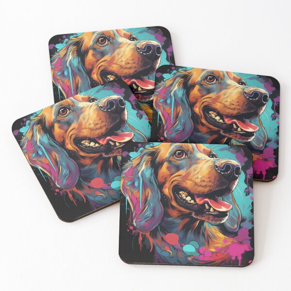 Item preview,  Colorful cute dog smiling dachsund  designed and sold by SkyEditor.