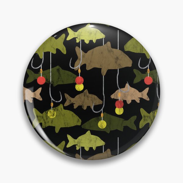 Item preview, Carp Fishing Fishes Pattern designed and sold by HotHibiscus.