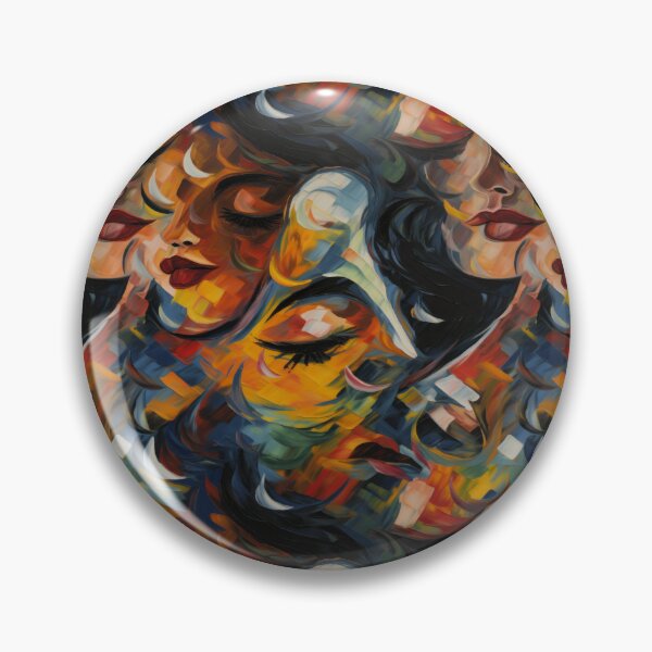 Item preview, Joyful Expressions: A Fusion of Colorful Faces and Abstract Wonder designed and sold by NeavesPhoto.