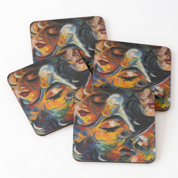 Item preview, Joyful Expressions: A Fusion of Colorful Faces and Abstract Wonder designed and sold by NeavesPhoto.
