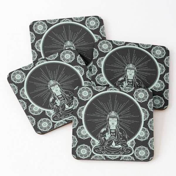 Item preview, Kuan Yin Sattva - Coal + Mint designed and sold by Irene Estelle.
