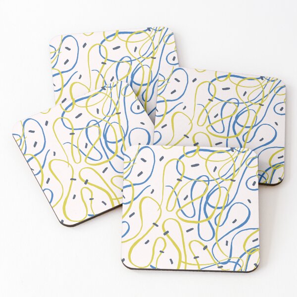 Item preview, Colourful squiggle lines pattern designed and sold by Giree07.
