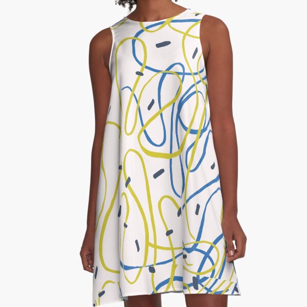Item preview, Colourful squiggle lines pattern designed and sold by Giree07.
