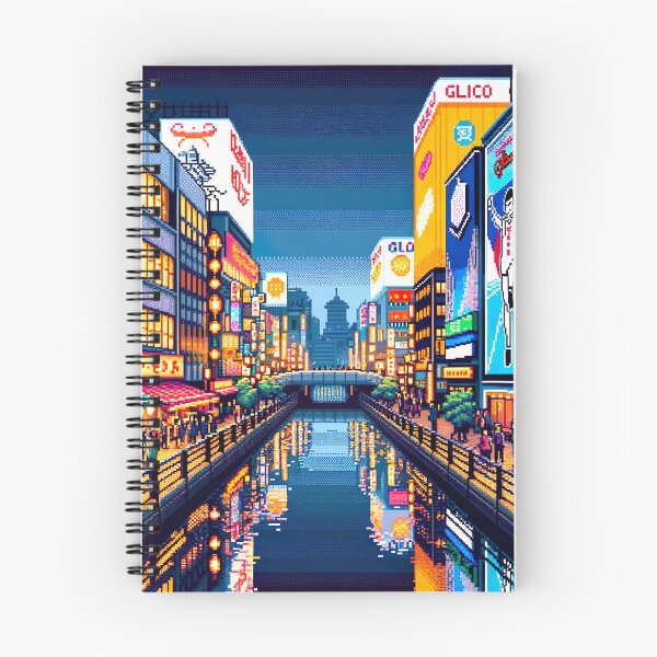 Item preview, Dotonbori Osaka Pixel Art designed and sold by unrealartwork.
