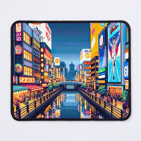 Item preview, Dotonbori Osaka Pixel Art designed and sold by unrealartwork.