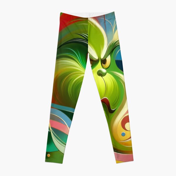 Grinch's Playful Charm Leggings for Sale by thedeng
