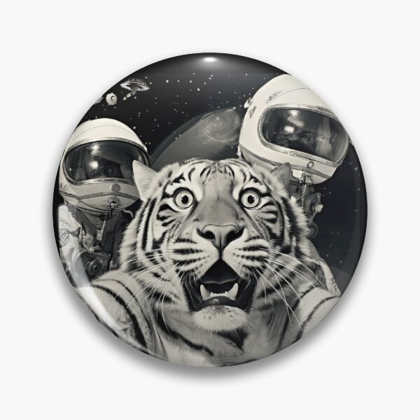 Item preview, Funny Graphic Tee Tiger Selfie with Alien UFOs designed and sold by MagicColorPrint.