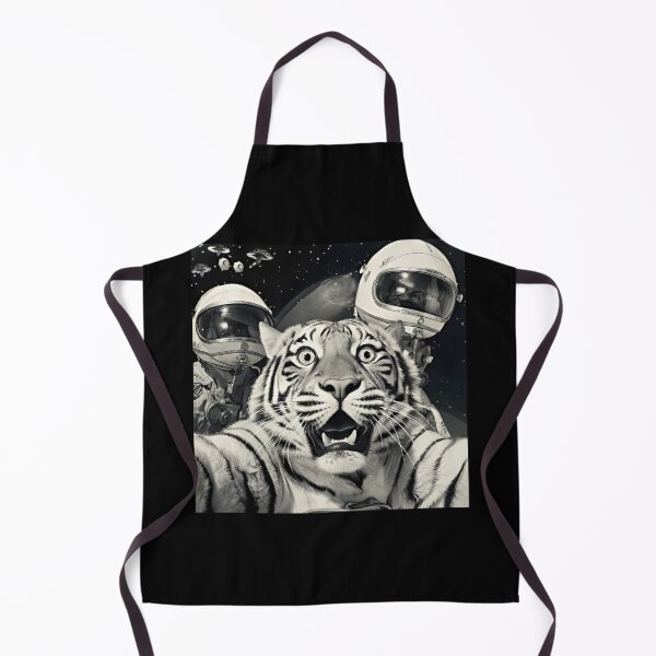 Item preview, Funny Graphic Tee Tiger Selfie with Alien UFOs designed and sold by MagicColorPrint.