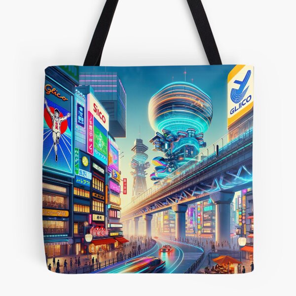Item preview, Dotonbori Osaka Futuristic designed and sold by unrealartwork.