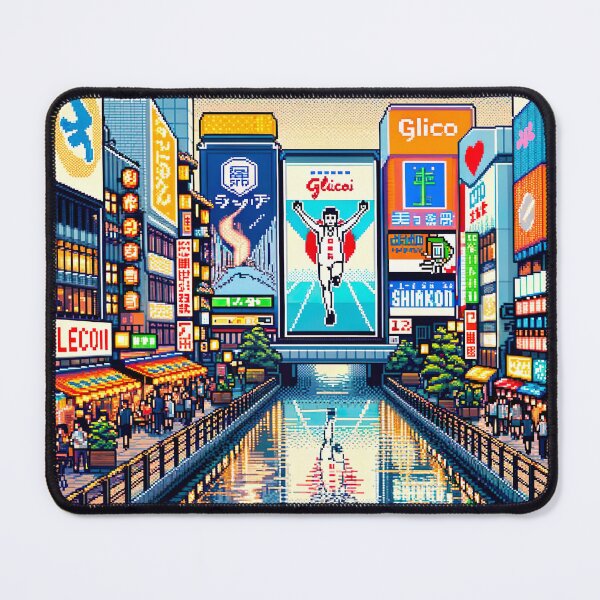 Item preview, Pixel Art Dotonbori Osaka Namba designed and sold by unrealartwork.