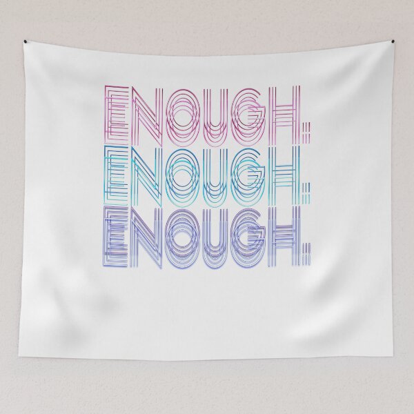 Item preview, Enough Enough Enough 70s /80s Neon Disco Print Parkland Anti-NRA Design designed and sold by merchhost.