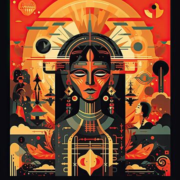 Artwork thumbnail, Twilight Sentinel: The Tribal Visionary by BasajaunStudio