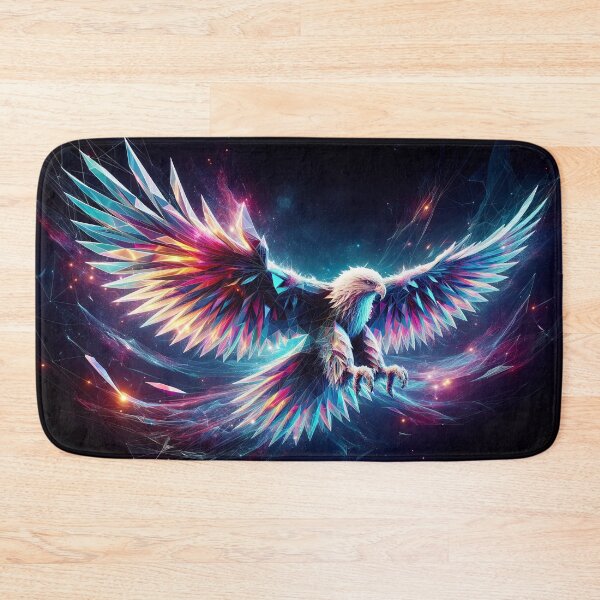 Item preview, Cosmic Flight: Neon Polygonal Eagle designed and sold by Nick Seidel.