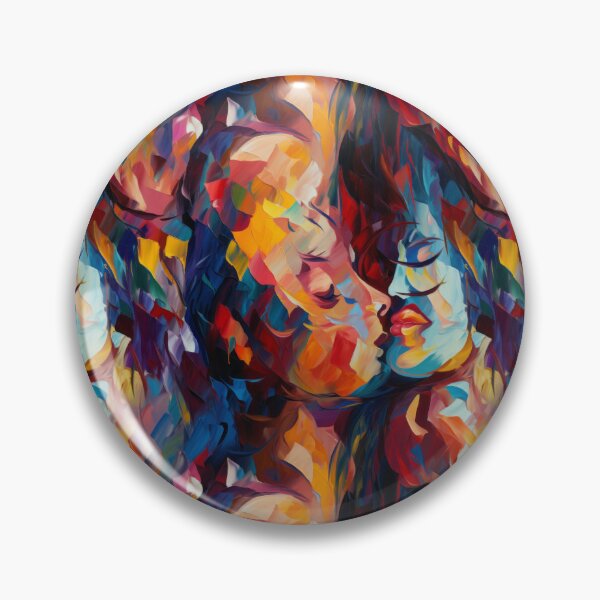 Item preview, Love's Kiss: A Vibrant Portrait of Joyful Connection designed and sold by NeavesPhoto.