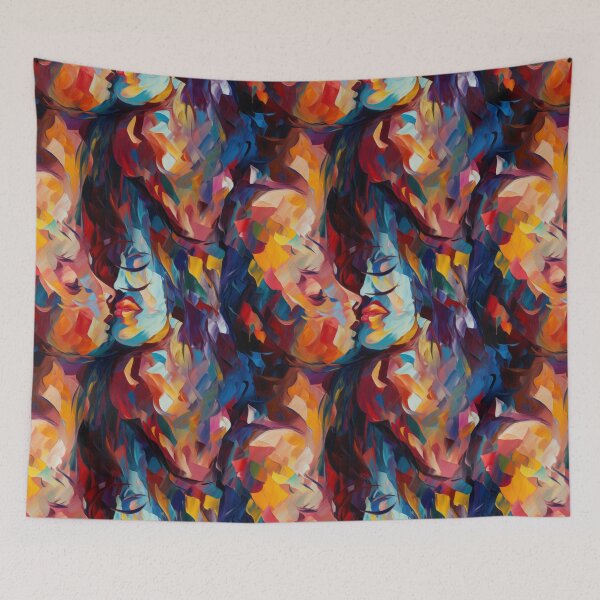 Item preview, Love's Kiss: A Vibrant Portrait of Joyful Connection designed and sold by NeavesPhoto.