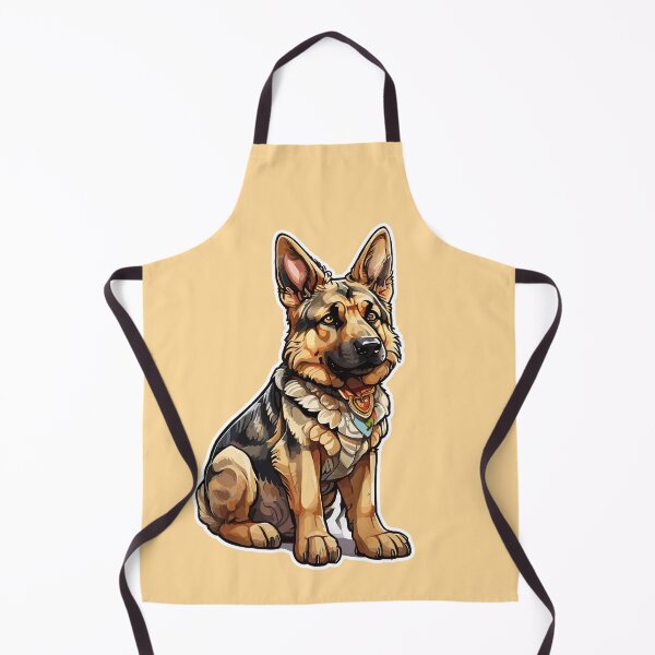 Item preview, Cute German Shepherd Vector Art Style designed and sold by panchiTWO.
