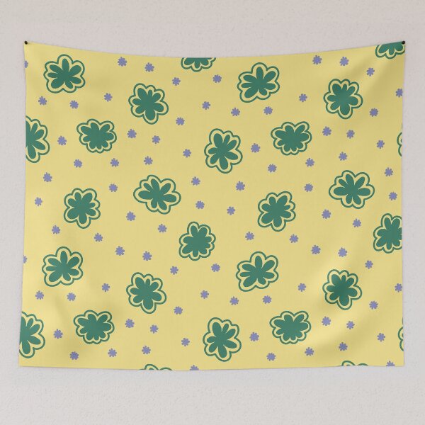 Item preview, Green and Yellow Flower Pattern 90s 2000s y2k Aesthetic designed and sold by blomastudios.