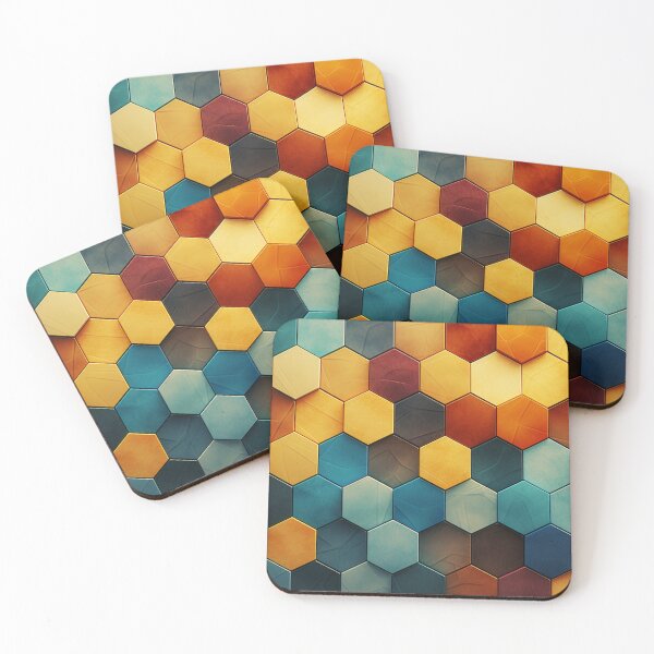 Item preview, colorful hexagon pattern designed and sold by SkyEditor.
