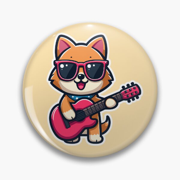 Item preview, Kawaii Corgi Playing Guitar designed and sold by panchiTWO.