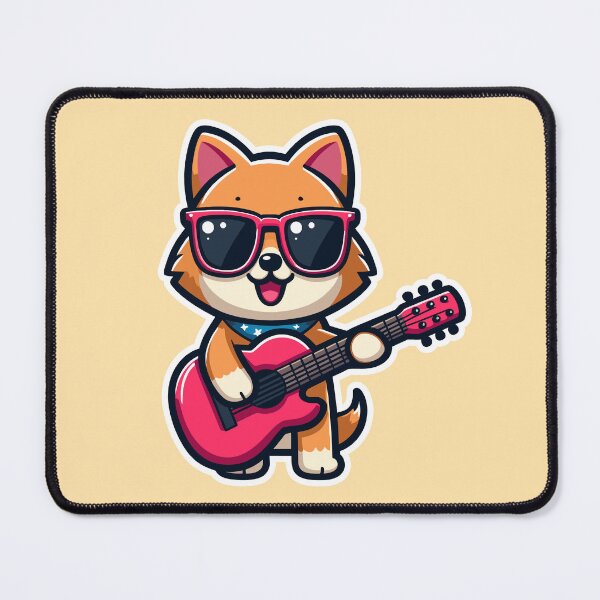 Item preview, Kawaii Corgi Playing Guitar designed and sold by panchiTWO.