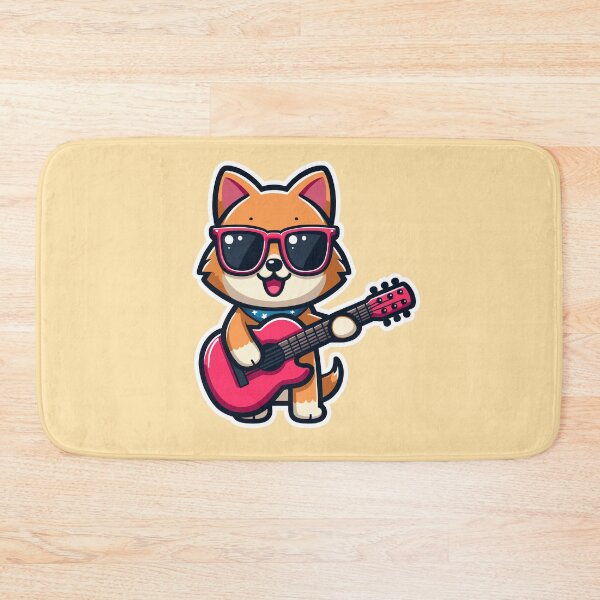 Item preview, Kawaii Corgi Playing Guitar designed and sold by panchiTWO.