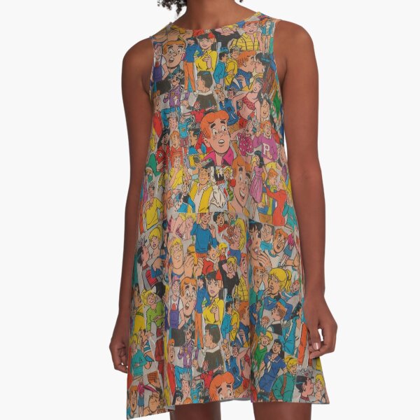 Archie Comics Collage A-Line Dress