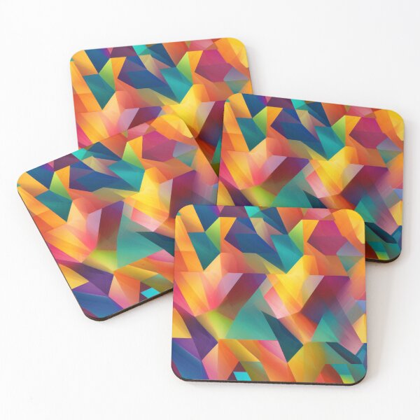 Item preview, Vibrant Dimensions: A Kaleidoscope of Joyful Triangles designed and sold by NeavesPhoto.