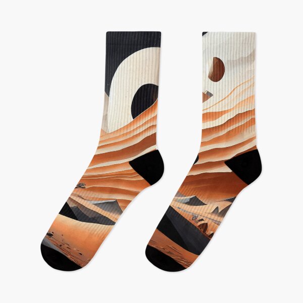 Item preview, Surreal Landscape Orange Black designed and sold by Lelijo.